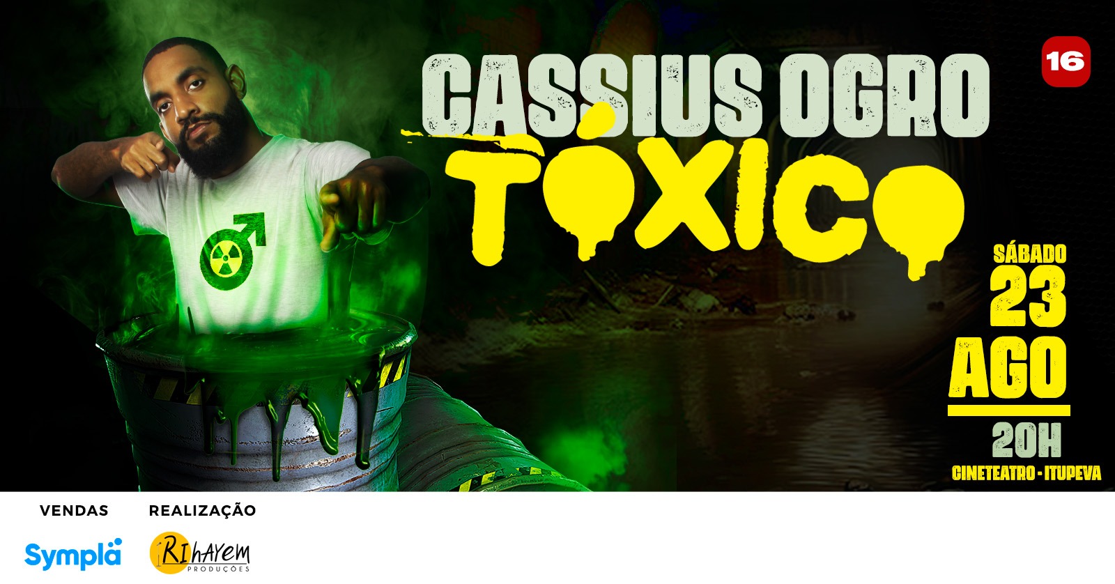 Última oportunidade para garantir ingresso do stand up “Tóxico” em Itupeva